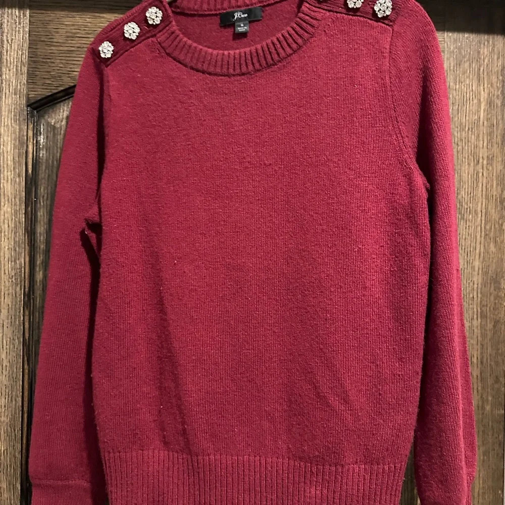 J. Crew Merino Wool jeweled sweater